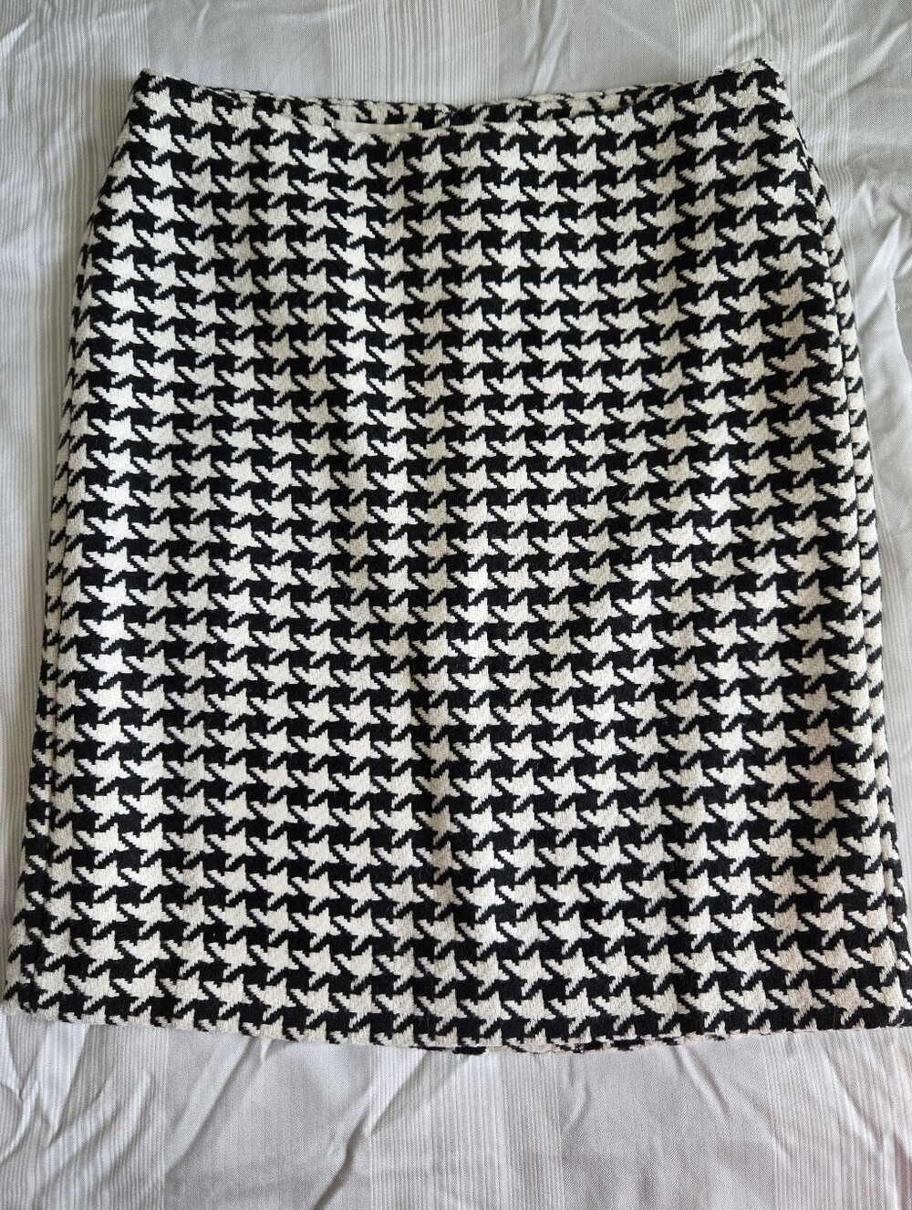Talbots Houndstooth Wool Blend Pencil Skirt 10P